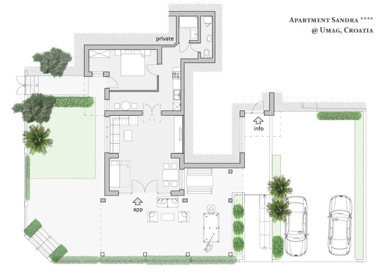 Apartment Sandra Umag Eksteriør bilde